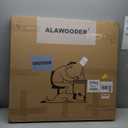 Folding Desk - 31.5" Wood Top Foldable Desk for Small Spaces | No Assembly Required Compact Desk for Home Office, Writing, and Study (Rustic Brown)