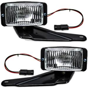 Fog Light Assembly compatible with 1988-1997 Chevy GMC C/K C1500 C2500 C3500 K1500 K2500 K3500, w/Bracket & Bulb,GM2592106 | GM2593106