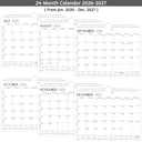 2025-2027 Wall Calendar – Use Now to Jun 2027, 8.5 x 11 In, 24-Month Calendar 2025-2027, Small Monthly Calendar 2026 Vertical, Ruled Blocks, Thick Paper, Holidays, To-Do ＆ Notes