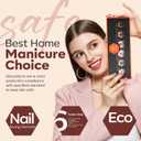 2 x modelones Nail Polish Set, 6 Colors Nude Brown Pink Skin Tones Milky White Mini Nail Polish Fall Winter Neutral Brown Quick Dry Fingernail Polish Manicure DIY Salon Home Gifts for Women Girl