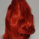 Red Wig for Women Long Wavy Wigs Middle Part Wavy Wig Natural Looking Synthetic Heat Resistant Fiber Wig for Daily Party Use