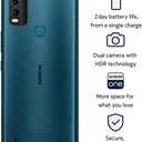 Nokia C21 Plus | Android 11 (Go Edition) | Unlocked GSM Smartphone | 2-Day Battery | Dual SIM | 2/64GB | 6.52-Inch Screen | Cyan | Not Compatible with Verizon or AT&T