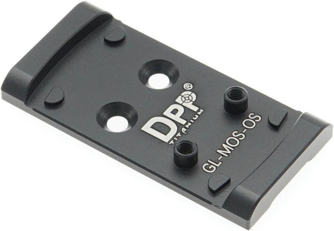 DPP Titanium Adapter Plate Compatible with Glock Gen 3 to Gen 5 17 19 Standard MOS Osight K/S/SE GL-MOS-OS