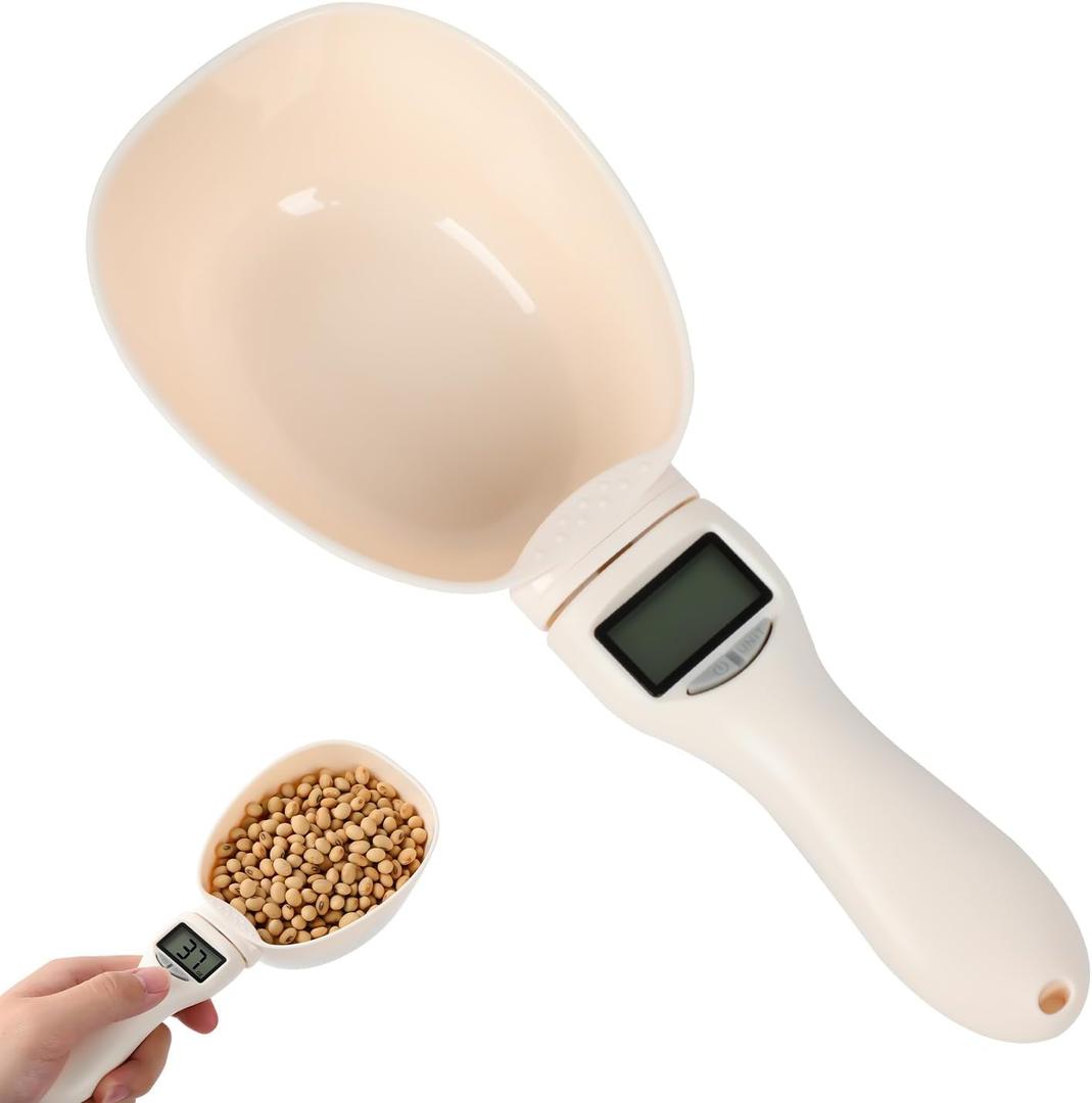 Digital Measuring Spoon Scale,Electronic Food Measuring Scale,Food Weight Scale Grams and Ounces,800g/0.1g High Precision Digital Kitchen Food Scale with LCD Screen,Household Weighing Scoop