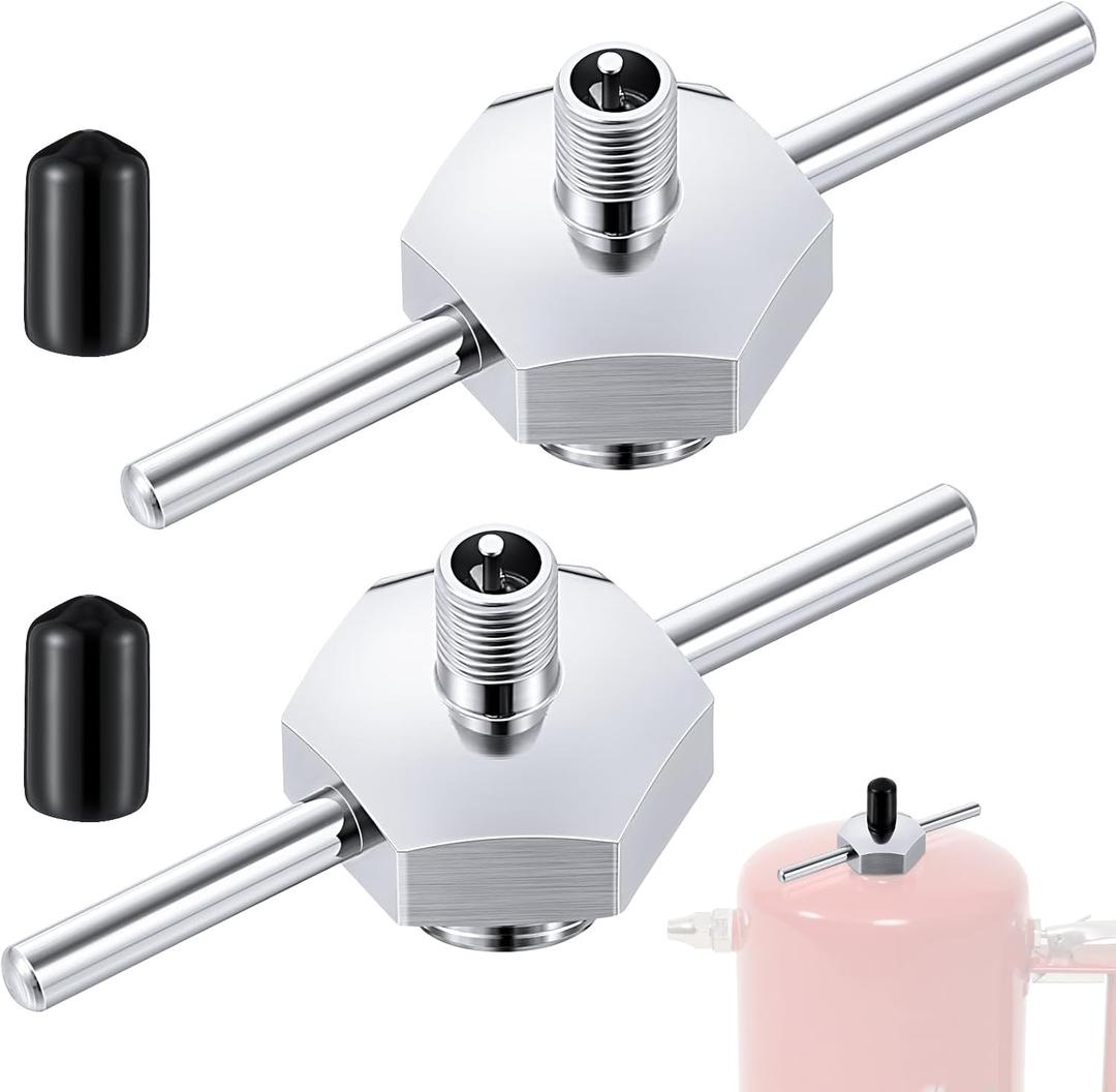 Feekoon Spot Filling Cap Compatible with Sprayer Vaper 19487, Filler Cap Assembly Compatible with Sprayer Non-aerosol Spot, T-bar Handle with Gasket, Valve Core (2 Pack)