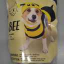 Spooktacular Creations Pet Dog Bee Costume with 3D Bee Hat, Silver Wings for Halloween Dress-up Party, Role Play, Carnival Cosplay, Holiday Decorations Clothes (X-Large)