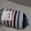 ANYOO Cotton Camping Hammock Portable with Tree Straps Holds 660lbs, Color: Blue/White/Red Stripe