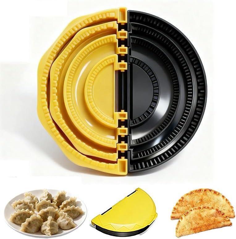 4-in-1 Tortilla Sealer, Tacos Tortilla Crimper Maker, Adjustable Size, For 6"-10" Crust, Make Sealed Quesadillas,Tacos, Burritos, Sandwich & More, BPA-Free, Dishwasher Safe (4 in 1)