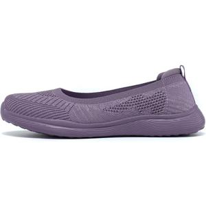 Womens Walking Shoes Loafer Sneakers Mesh Casual Ballet Flat Nurse Casual Dress Clothes Work Shoes (8.5, Purple)