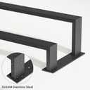 Double Towel Bar, 24Inch Towel Rack for Bathroom,Towel Holder Wall Mounted, Double Towel Rod Towel Rail Hanger for Wall, Kitchen (Matte Black)