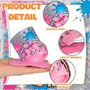 Amyhill 8 Pcs Art Paint Party Table Decoration Back to School Paint Can Splatter Wooden Centerpiece Art Classroom Table Toppers Sign for First Day Back to School Birthday Party Supplies Gifts