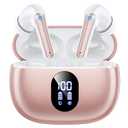 Wireless Earbuds, Bluetooth Ear Buds with Big Bass Stereo Sound, 48 Hours Playtime, Lightweight in-Ear Fit Earphones, IPX7, Hands-Free Calls with AI for iPhone, Android, Pad, Sports, Workout, Pink