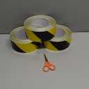 3 Roll Black & Yellow Caution Tape, 2'' x 600 FT Total Length Safety Tape, Black & Yellow Floor Marking Tapes, High Adhesive Hazard Tapes for Floors, Walls, Staircase, Pipes, Equipment, Dangerous Area