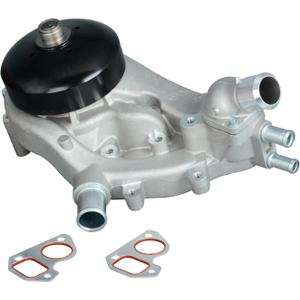 AW6009 Water Pump with Thermostat Compatible with Chevrolet Silverado Suburban 1500 2500 3500 GMC Yukon XL Hummer H3 Cadillac Escalade Isuzu Saab 4.8L 5.3L 6.0L 6.2L V8 Replace OE 19253263