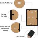 HORLIMER 4x6 Picture Frame Set of 12, Black Picture Frames Display 4 by 6 Photo for Wall or Tabletop