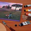 Creative Mark Mimik Recycled PET Cradled Canvas Panel 3/4" Depth - 8X10 Single Canvas - Medium-Textured Painting Board for Eco-Conscious Artists, 14.11 oz Triple-Acrylic-Primed Weight Mounted Canvas