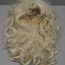 PUREHAIR 80s Long Blonde Bouffant Wig - Perfect for Womens 60s 70s Disco Party or Halloween Costume - Long Blond Wavy Wigs with Bangs for Women Drag Queens Cosplay (Blonde)