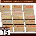2025-2026 Teacher Desk Calendar | 15-Month (Oct 2025 - Dec 2026) Large 1711 Inches | Monthly Desktop Planner for Classroom, Home & Office | Bonus Holiday Planner Stickers