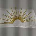 Vausart Sunburst Metal Wall Art Sculpture  Metal Minimalist Design Wall Decor for Indoor/Outdoor Minimalist Dcor for Bathroom, Living Room & Garden (Gold)