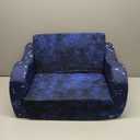 Constellation Kids Sofa, 2-in-1 Kids Couch Fold Out, Convertible Sofa to Bed for Girls and Boys