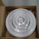 Therwen 4 Pieces 6 Inch Round Vent Cover, Ceiling Diffuser HVAC Vent Duct Cover Replacement with Screws to Install, Fitting in 6 Inch Duct, Outer Dimensions: 9-15/16"