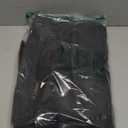 17.3 Inch Messenger Bag for Men: 2PCS Laptop Bag PU Leather Canvas Work Briefcase Large Office (Black)