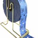 Yuanhe Deluxe Raffle Ticket Dispenser -1PC Brass Plated Ticket Holder for Single-Roll & Double-Roll Tickets