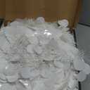 5 FT Pop Up Christmas Tree with Timer Lights and Decorations, White Artificial Tinsel Christmas Tree with 24 Ball Ornaments, Collapsible Pencil Tree for Home, Office, Holiday Party