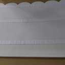 Scalloped Bulletin Board 48x36 inches, Decorative Felt Pin Board for Wall