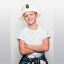 Harry Potter Bucket Hat for Kids, Boy, Girl Sun Hat Ages 4-7, Big Kids 7-14 Years 100% Cotton for Summer Teen Youth Beach Hat (White)