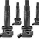 Ignition Coil Pack of 4 Compatiable with L4 1.8L - 2000-2005 for Toyota Celica GT, 2000-2008 for Toyota Corolla, 2003-2008 Matrix, 2003-2008 Pontiac Vibe, Coil Packs for 9091902239 UF-247 UF-315