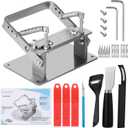 Manual Leather Splitter Set, Leather Skiver Tools, Strap Cutter Skiving Machine Edge Skiving Knife with Blades Leatherworking Tools for Leathercraft for Leatherworking