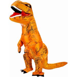 Inflatable T-Rex Costume, Dinosaur Blow Up Suit for Halloween Cosplay Themed Parties, Dino Costume for Adults & Kids