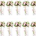 Acrylic Vases Wedding Centerpieces for Tables - 10 Pcs Clear Column Flower Stand, 23.6in Tall Flower Vases for Centerpieces, Inweder Geometric Vases for Centerpieces Bulk, Birthday Party, Home Decor