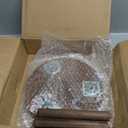 3-Pack Wood Plant Stands Indoor, Single Plant Stand for 6-12 Inch Pots, Mid-Century Modern Plant Stool, Tall Plant Stand for Large Plants Perfect Fit for Living Room, Balcony, Office (heavy burnt color)