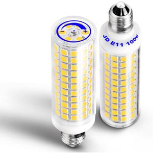 Ziomitus E11 Led Bulbs,JDE11 120V 100W Halogen Candelabra Bulbs Equiva Dimmable,T3 T4 Mini Base,4000K Natural White 10W 1000 LM E11 for Chandeliers,Candelabra,Ceiling Fan, Table Lamps,2Pack