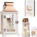 Sister Lantern with Friend Hand-Painted Figure, Sister Birthday Gifts from Sis, Unique Friendship Gift Ideas for Women Thanksgiving Christmas Wedding