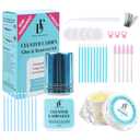 Semi-Permanent 2 Weeks Lash Cluster Glue and Remover Kit for Eyelash Clusters Strong Hold Long Lasting Waterproof Eyelash Glue Remover for DIY Lash Extensions with Lash Extension Supplies