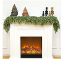 Waydress 2 Pcs 6ft Christmas Cedar Garland Artificial Realistic Soft and Thickness Green Faux Fake Full Cedar Pine Garland for Fireplace Mantel Table Doorframe Indoor Outdoor Xmas Holiday Decoration