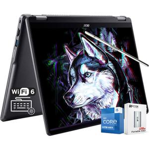 Acer Chromebook Plus Spin 514 2-in-1 Laptop, 14" WUXGA IPS Touchscreen, 13th Gen Intel 10-Core i5-1334U, 32GB LPDDR5X RAM, 512GB Pcle 4.0 SSD, Backlit KB, WiFi 6E, Chrome OS, W/128GB PSD & Stylus