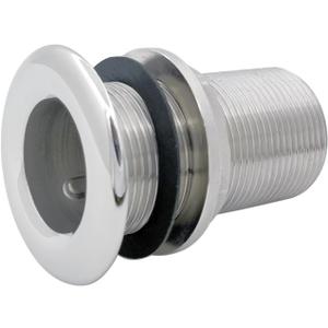 Stainless Steel 316 Durable Combo Stainless Steel Thru-Hull Fitting w/Nut with Custom Gasket Boat Plumbing Fittings for Boats, Yachts, Marine