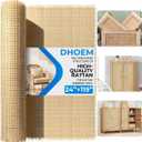 24" x 119" Extra Long Natural Rattan Webbing Roll, Cane Fabric by The Yard for Large DIY Projects, Furniture Repair, Chair Seats, Cabinet Doors & Home Decor