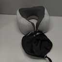 napfun Neck Pillow for Travel, Memory Foam Airplane Pillow, Full Black