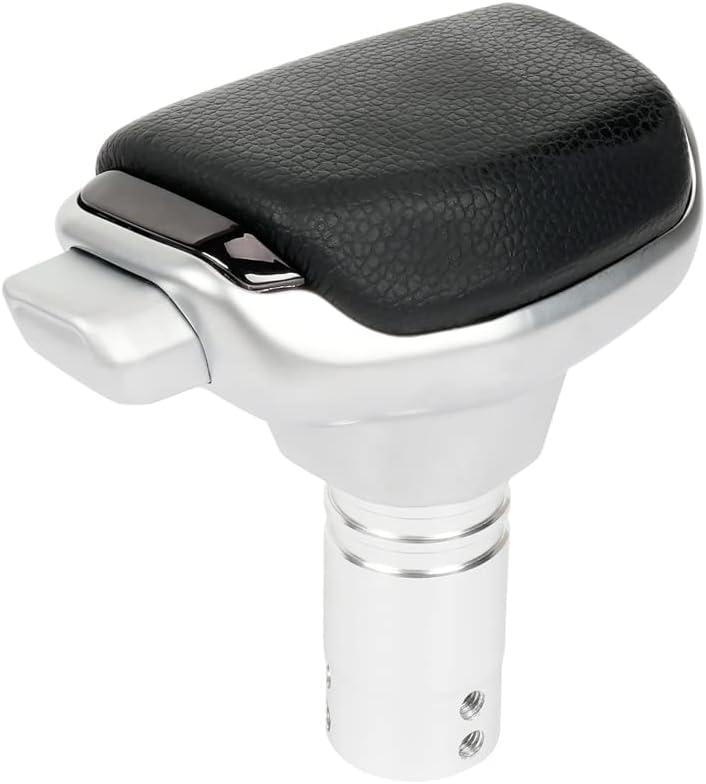 Gear Shift Knob, Shifter Knob Fit for Most Manual Automatic Cars Truck SUV M8 M10 M12 (Black Leather)