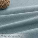 Guken Blue 100% Blackout Linen Curtains 84 Inch Length 2 Panels Set for Living Room Bedroom Back Tab Thermal Insulated Black Out Drapes Room Darkening Window Curtains 84 Inches Long Dusty Blue, 52"W x 84"L
