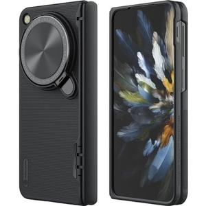 Nillkin for OnePlus Open Case with Camera Cover, [Hinge Protection][Metal Camera Kickstand] Slim Protective Shockproof Bumper Hard Cover Case for Oppo Find N3 Fold Phone Case Black