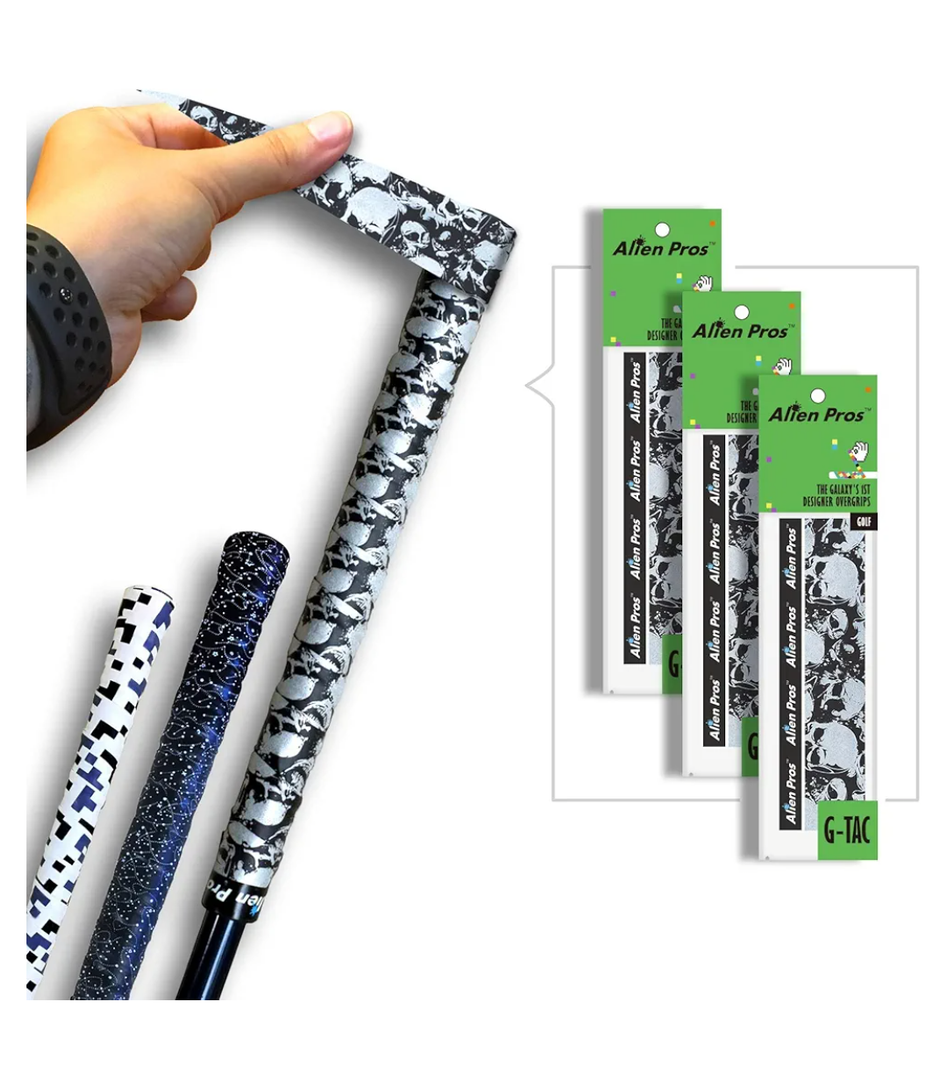 Alien Pros Golf Grip Wrapping Tapes - Innovative Golf Club Grip Solution - Enjoy a Fresh New Grip Feel in Less Than 1 Minute