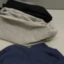 Resinta 4 Pack Toddler and Boys Joggers Sweatpants Cotton Kids Active Pants with Drawstring Casual Athletic Clothes (5-6 Years, Black, Dark Gray, Light Gray, Navy Blue)