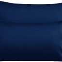 NTBAY Egyptian Cotton King Pillowcases - Set of 2, 500 Thread Count Cotton Pillowcases - Soft and Breathable Envelope Closure Pillow Cases - 20x36 Pillow Covers for Bed, Navy Blue