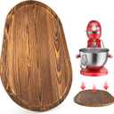 GuanQiao Food-Grade Bamboo Mixer Slider: For KitchenAid 5-8 Qt Bowl Lift Stand Mixer. Appliance Sliding Mat For Artisan, Kitchen Countertop Storage Accessories (Moving Tray) (Brown)